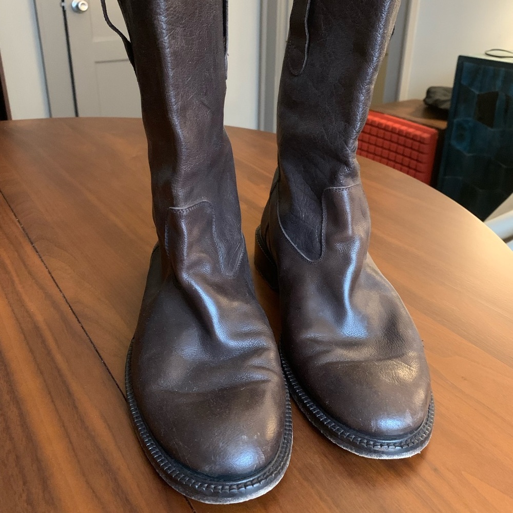 Billy Reid men’s pull on leather boots